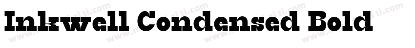 Inkwell Condensed Bold字体转换